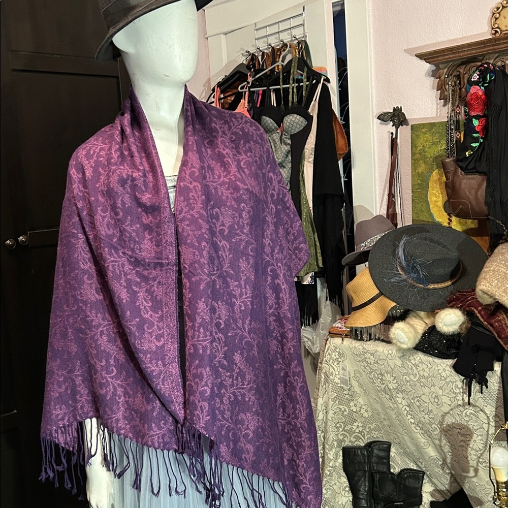 #138 Purple French scarf